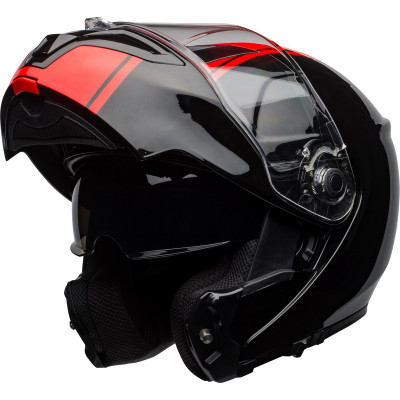 Casque BELL SRT Modular Ribbon Gloss Black/Red taille XS