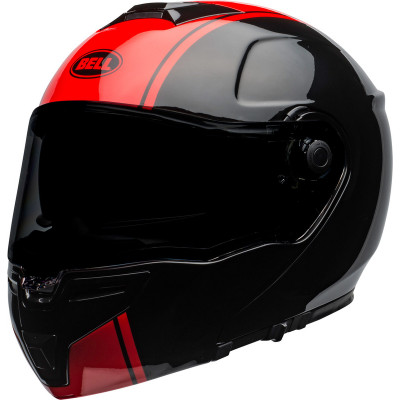 Casque BELL SRT Modular Ribbon Gloss Black/Red taille XS