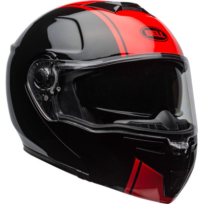 Casque BELL SRT Modular Ribbon Gloss Black/Red taille XS