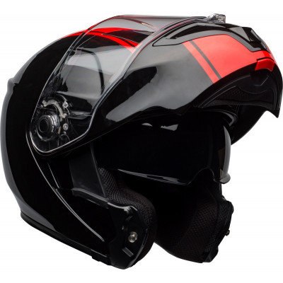 Casque BELL SRT Modular Ribbon Gloss Black/Red taille XS