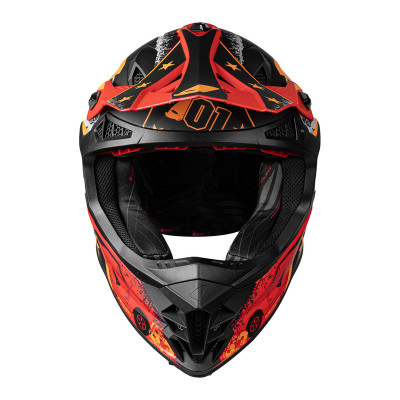 Casque UFO Intrepid - noir/rouge/orange