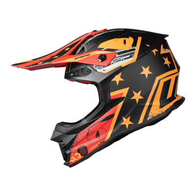 Casque UFO Intrepid - noir/rouge/orange