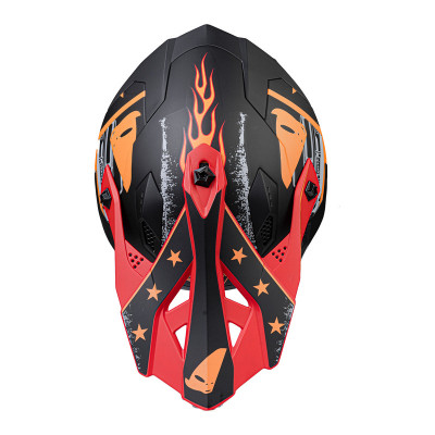 Casque UFO Intrepid - noir/rouge/orange