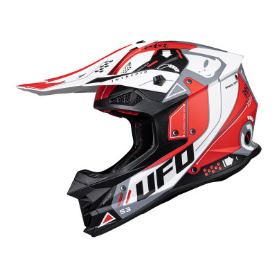 Casque UFO Intrepid - rouge/blanc