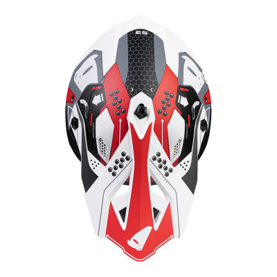 Casque UFO Intrepid - rouge/blanc