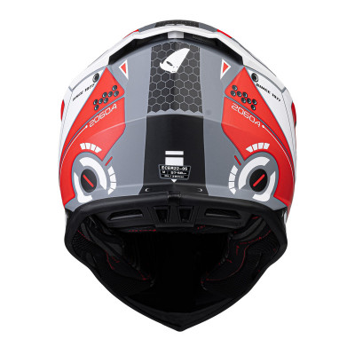 Casque UFO Intrepid - rouge/blanc