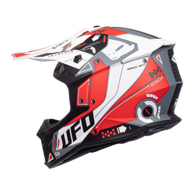 Casque UFO Intrepid - rouge/blanc