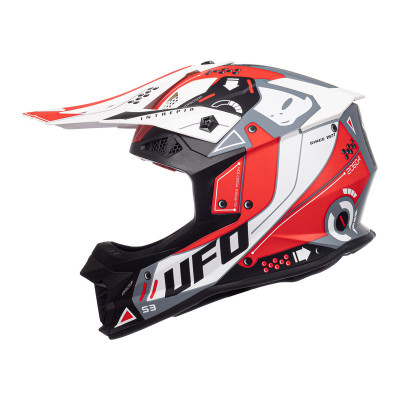 Casque UFO Intrepid - rouge/blanc