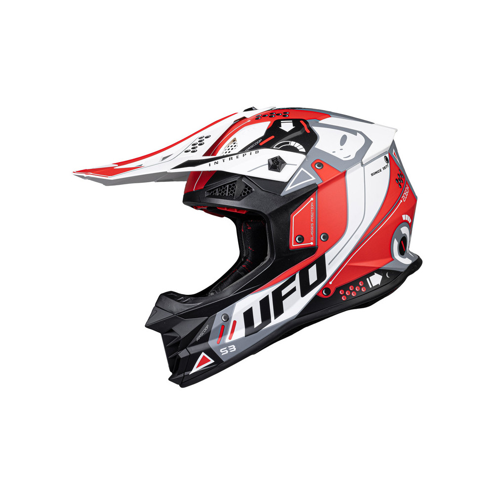 Casque UFO Intrepid - rouge/blanc