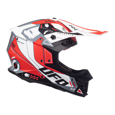 Casque UFO Intrepid - rouge/blanc