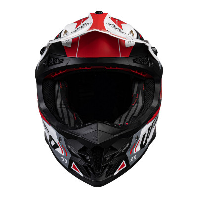 Casque UFO Intrepid - rouge/blanc