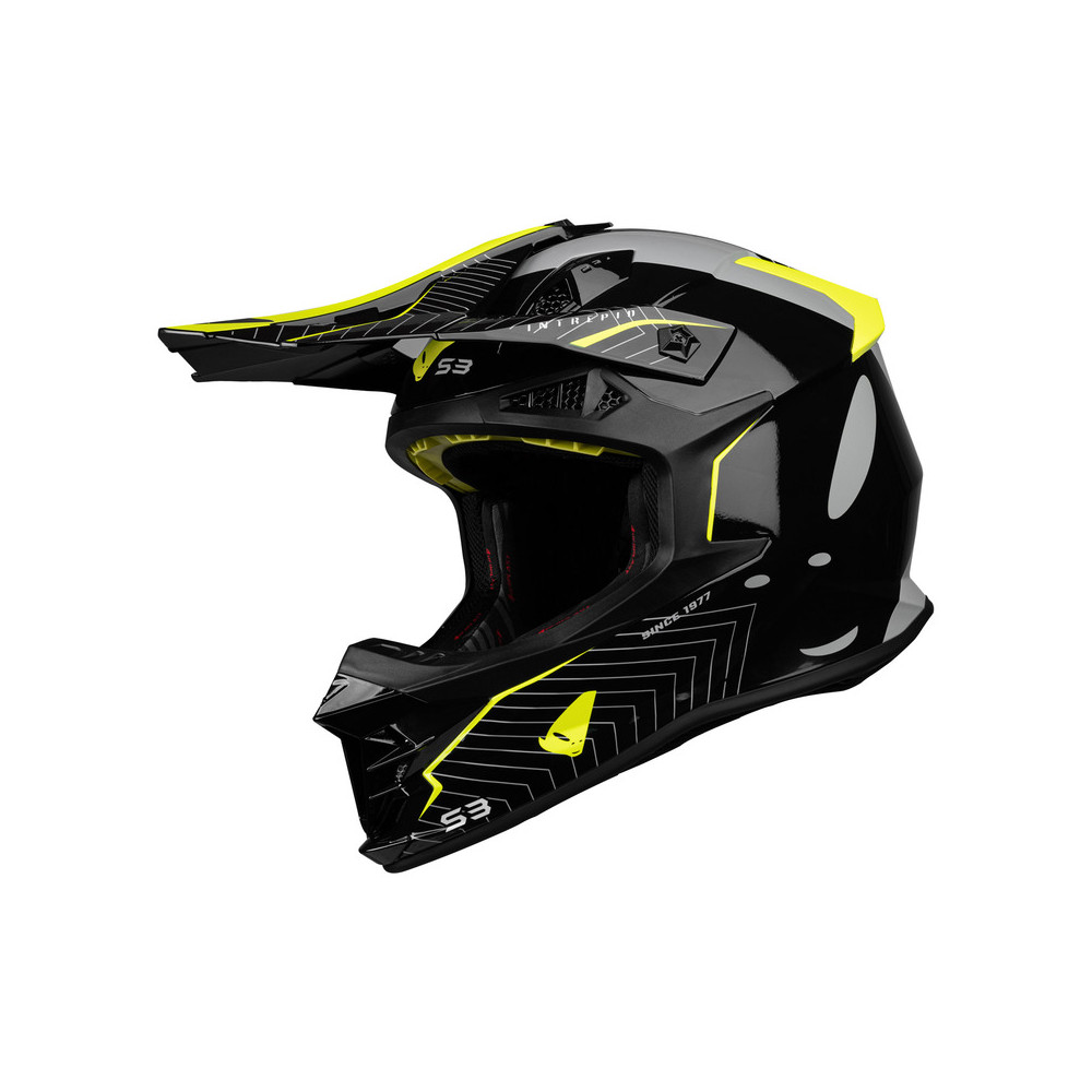 Casque UFO Intrepid - noir/jaune fluo