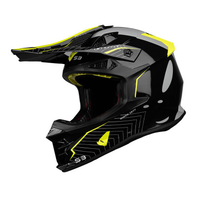 Casque UFO Intrepid - noir/jaune fluo