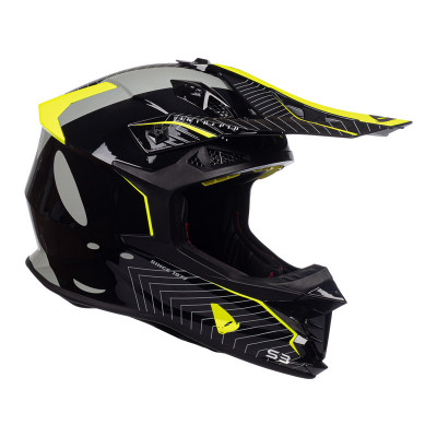 Casque UFO Intrepid - noir/jaune fluo