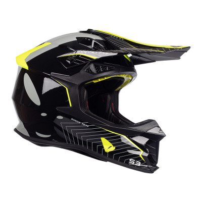 Casque UFO Intrepid - noir/jaune fluo