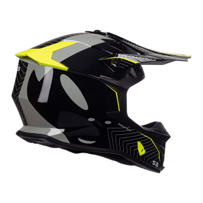 Casque UFO Intrepid - noir/jaune fluo