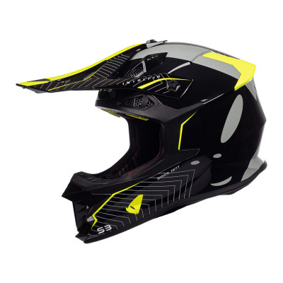 Casque UFO Intrepid - noir/jaune fluo