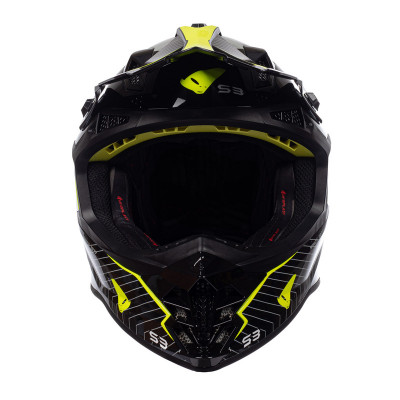 Casque UFO Intrepid - noir/jaune fluo