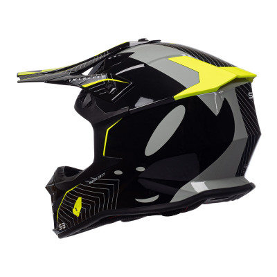 Casque UFO Intrepid - noir/jaune fluo