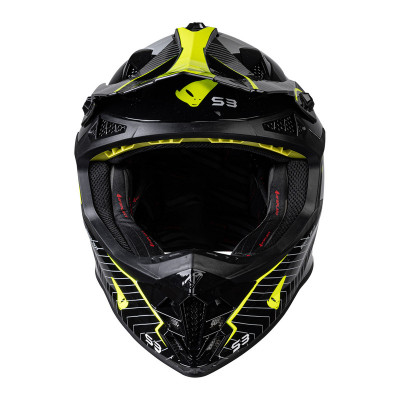 Casque UFO Intrepid - noir/jaune fluo