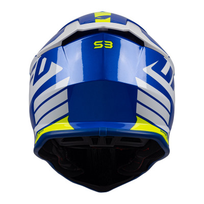 Casque UFO Intrepid - bleu/blanc/jaune fluo