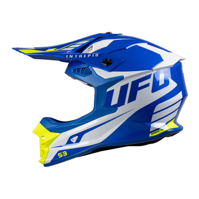 Casque UFO Intrepid - bleu/blanc/jaune fluo