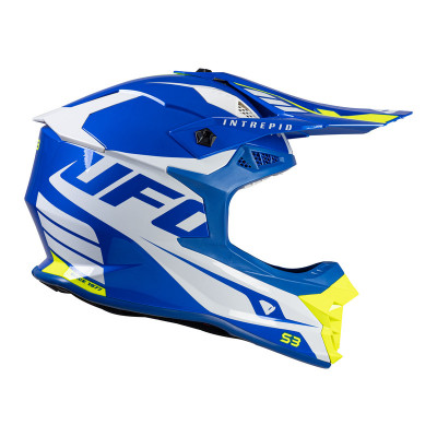 Casque UFO Intrepid - bleu/blanc/jaune fluo