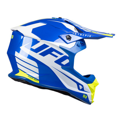 Casque UFO Intrepid - bleu/blanc/jaune fluo