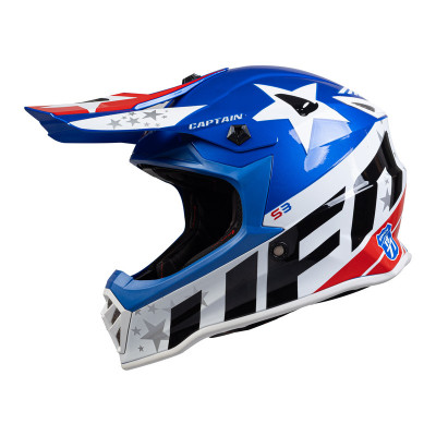 Casque UFO Captain Kid - bleu/blanc