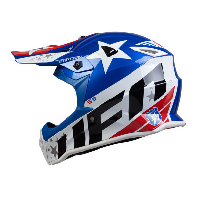 Casque UFO Captain Kid - bleu/blanc