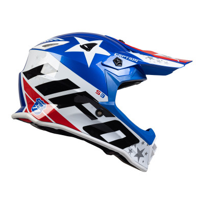 Casque UFO Captain Kid - bleu/blanc