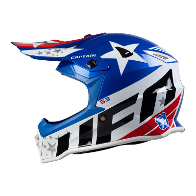 Casque UFO Captain Kid - bleu/blanc