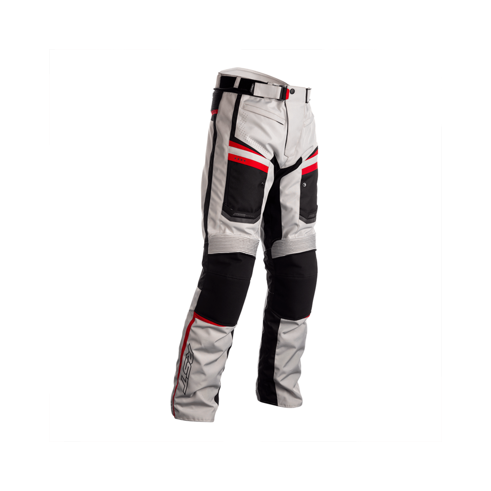 Pantalon RST Maverick CE textile - argent/noir/rouge taille M