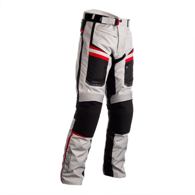 Pantalon RST Maverick CE textile - argent/noir/rouge taille M