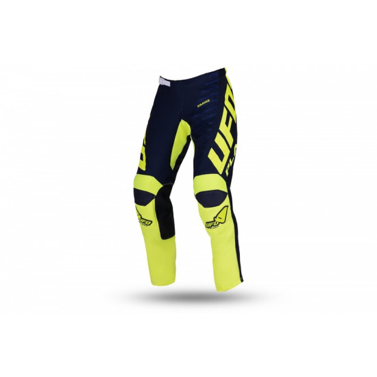 Pantalon motocross UFO Kimura bleu/jaune fluo taille 44