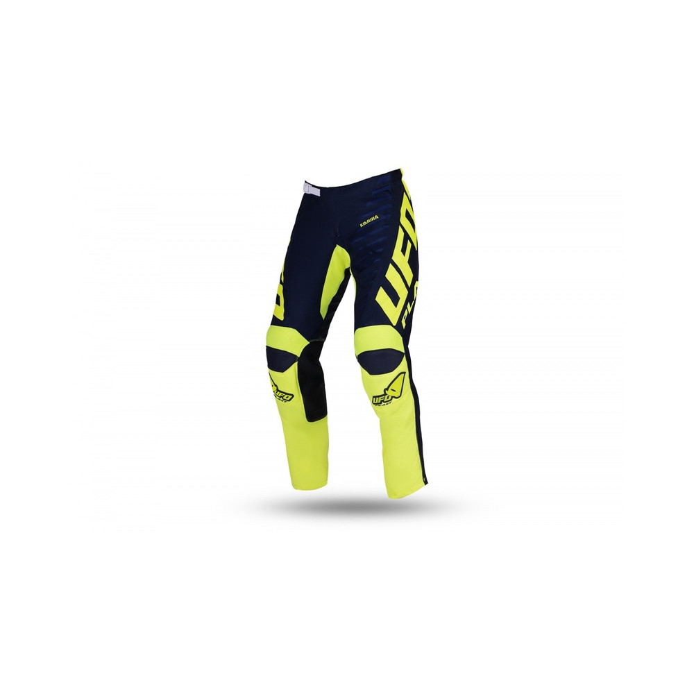 Pantalon motocross UFO Kimura bleu/jaune fluo taille 44