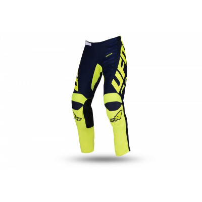 Pantalon motocross UFO Kimura bleu/jaune fluo taille 44