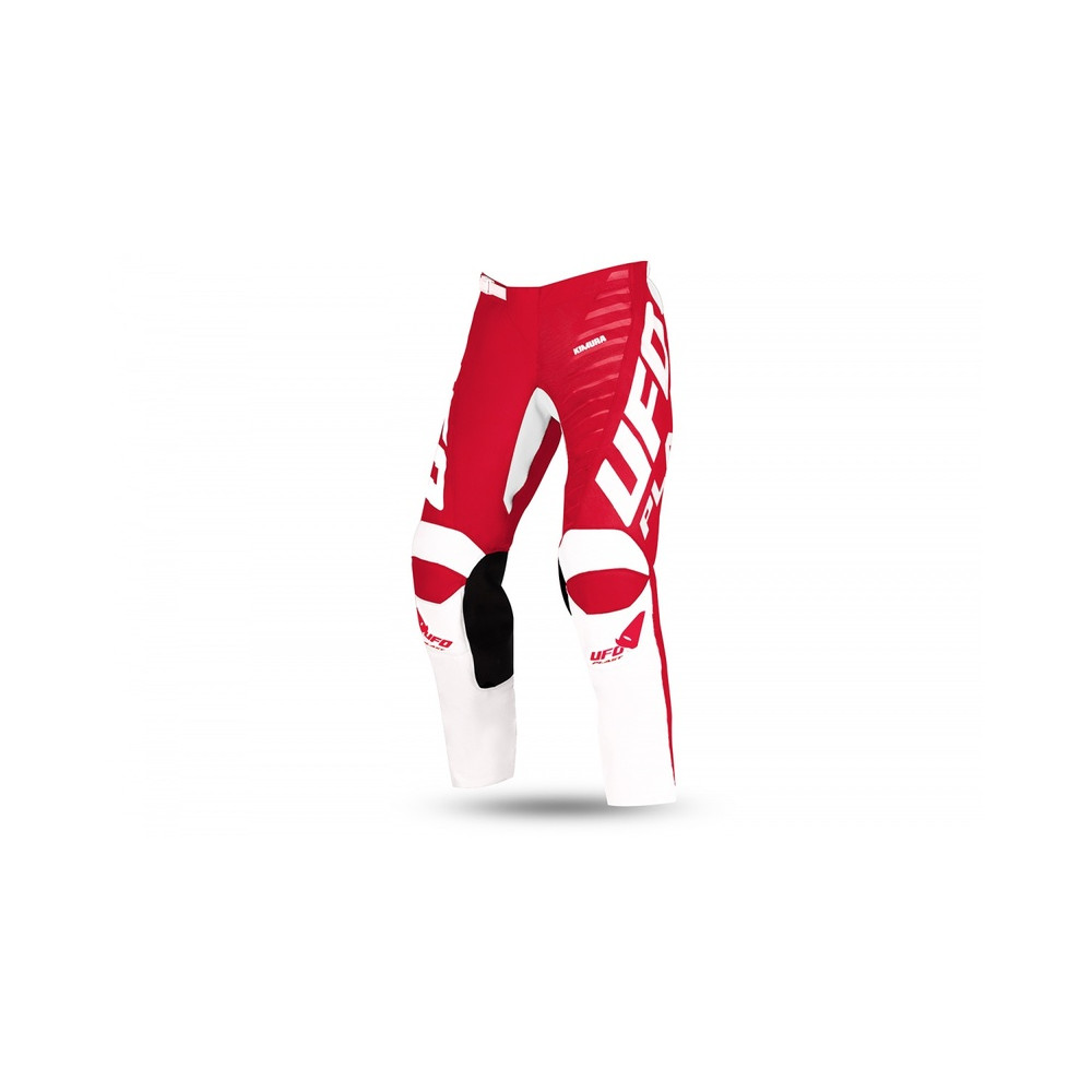 Pantalon motocross enfant UFO Kimura blanc/rouge taille 26