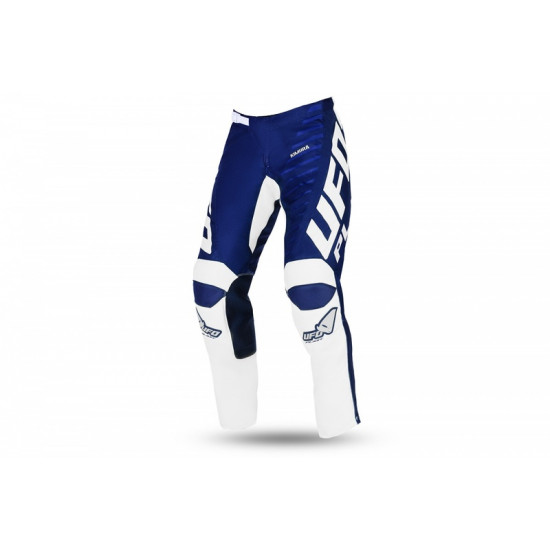 Pantalon motocross enfant UFO Kimura bleu/blanc taille 26