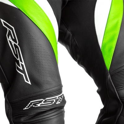 Pantalon RST Tractech Evo 5 CE cuir - noir/vert/blanc taille M