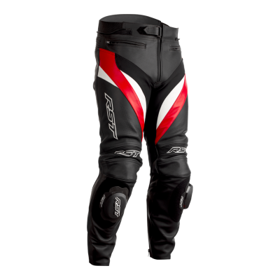 Pantalon RST Tractech Evo 4 CE cuir - noir/rouge/blanc taille S