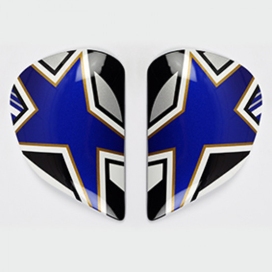 PLATINE ECRAN ARAI SAJ STARFLAG BLUE CASQUE INTEGRAL