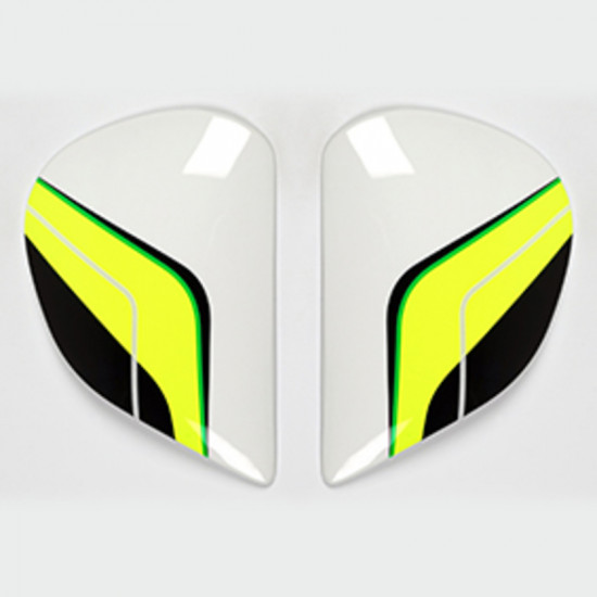 Plaques pivot ARAI Super AdSis J (LRS) Flow Green pour casques  Axces II