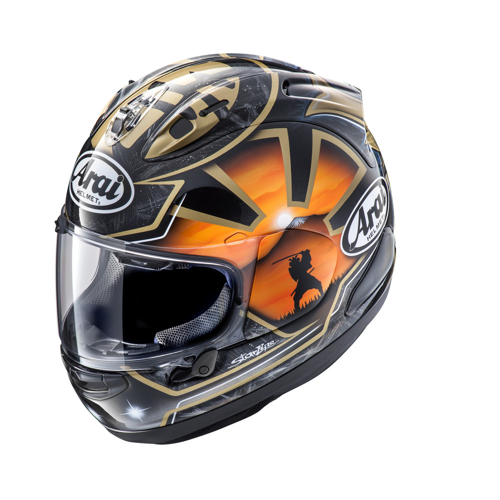 Casque ARAI RX-7V EVO Pedrosa Spirit Gold