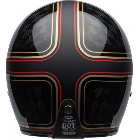 Casque BELL Custom 500 Carbon DLX - RSD Checkmate Matte/Gloss Black/Gold