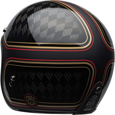 Casque BELL Custom 500 Carbon DLX - RSD Checkmate Matte/Gloss Black/Gold