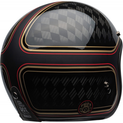 Casque BELL Custom 500 Carbon DLX - RSD Checkmate Matte/Gloss Black/Gold