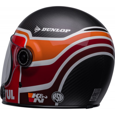 Casque BELL Bullitt Carbon - RSD Mulhollhand Mat/Brillant Noir/Rouge