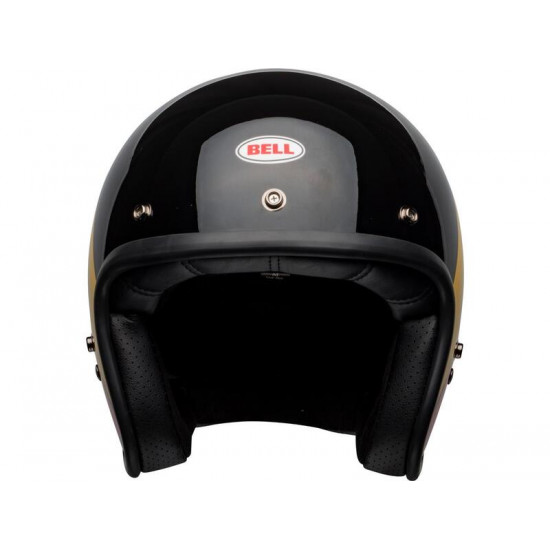 Casque BELL Custom 500 Riff - Noir Brillant/Jaune/Orange/Rouge