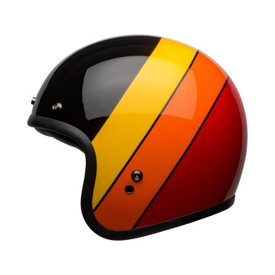 Casque BELL Custom 500 Riff - Noir Brillant/Jaune/Orange/Rouge